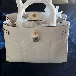 Michael Kors Cream Satchel Bag